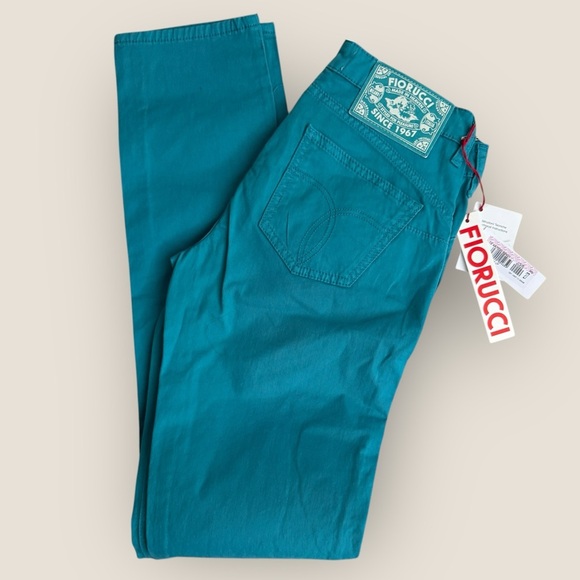 Fiorucci | Straight Leg Jeans | Teal | Size 27 | NWT - Picture 9 of 9
